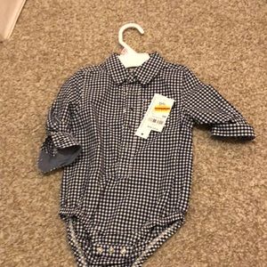 Baby button up top